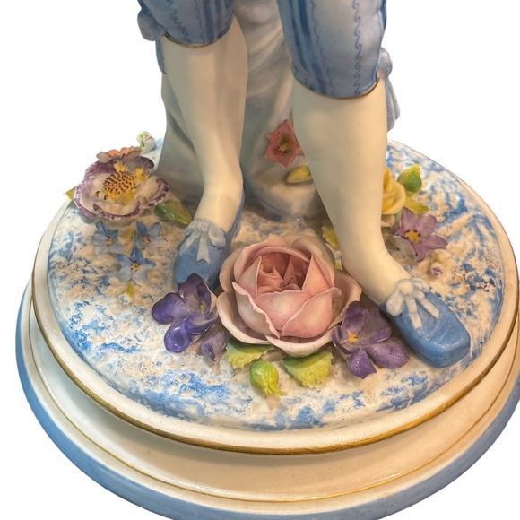 Antique French Bisque Figurines – 16” Pair of Elegant Man and Woman - Picture 12 of 15